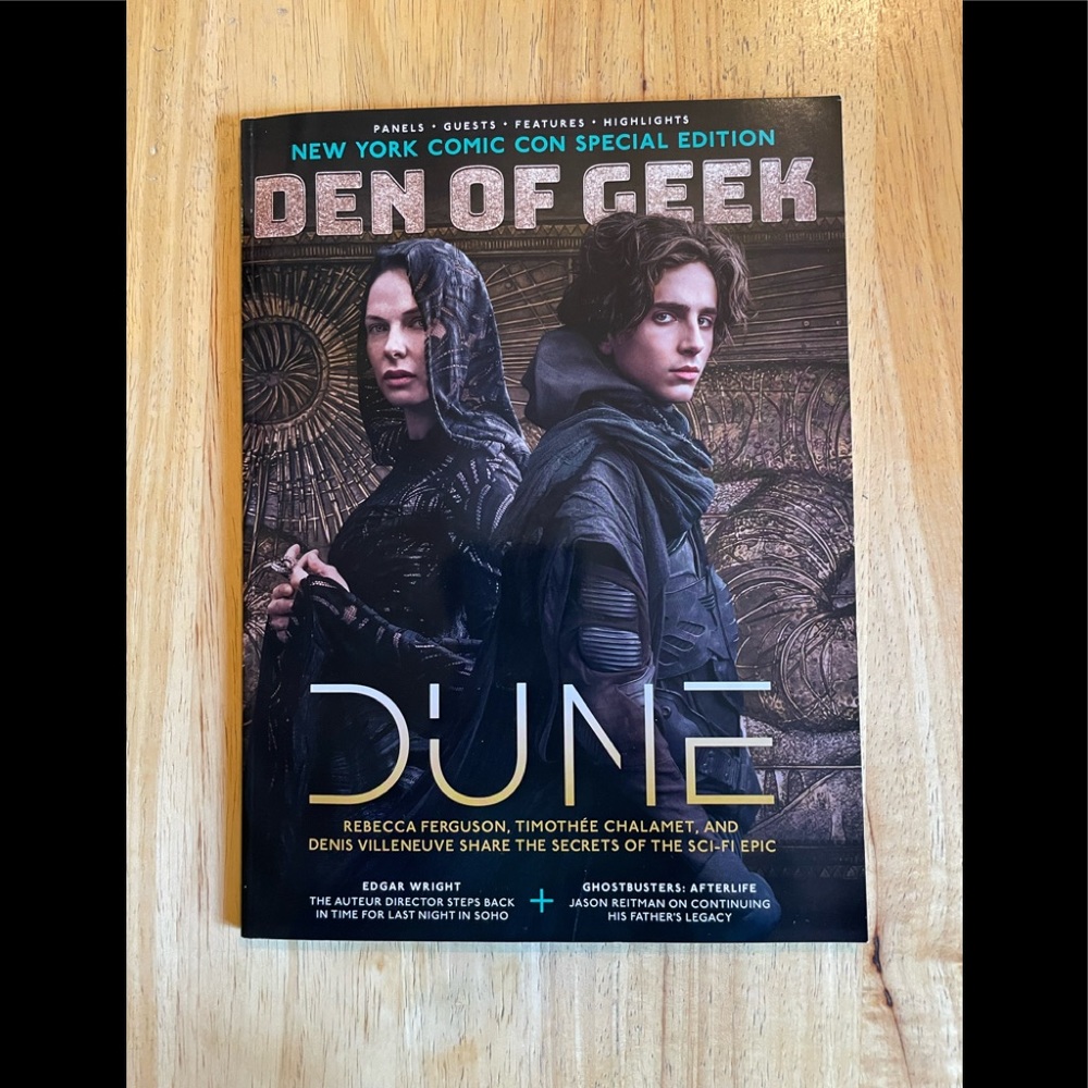 Comic con 2021 pamphlet